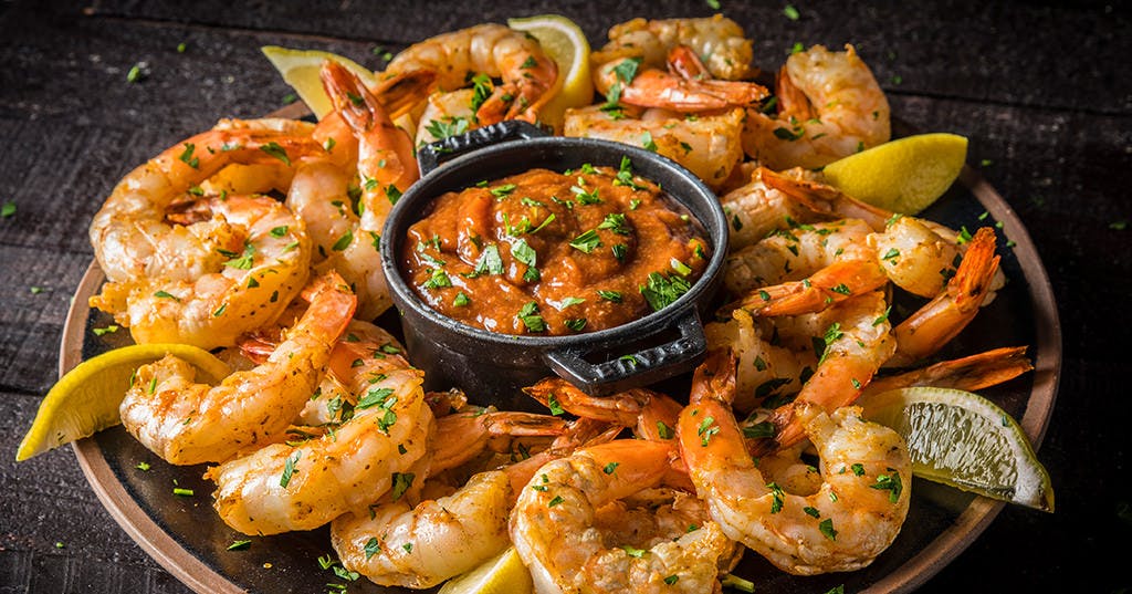 Spicy Grilled Shrimp Cocktail